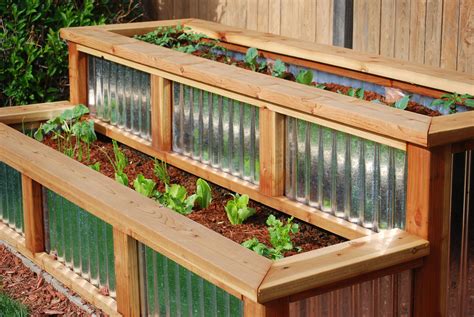 planter box plans with corrugated metal|galvanized metal garden beds.